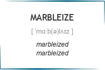 marbleize 3 формы глагола