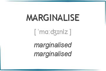 marginalise 3 формы глагола