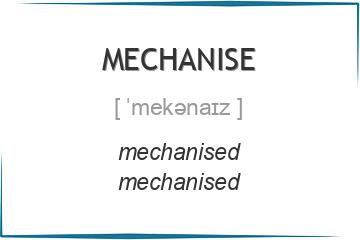mechanise 3 формы глагола