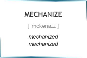 mechanize 3 формы глагола