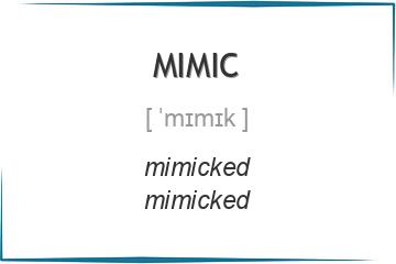mimic 3 формы глагола