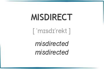 misdirect 3 формы глагола