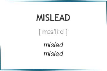 mislead 3 формы глагола