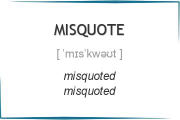 misquote 3 формы глагола