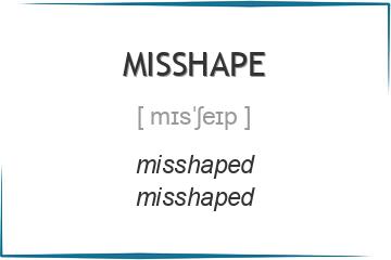 misshape 3 формы глагола