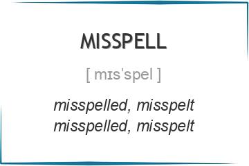 misspell 3 формы глагола
