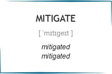 mitigate 3 формы глагола