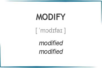 modify 3 формы глагола
