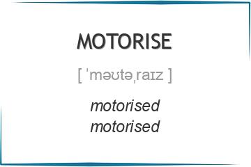 motorise 3 формы глагола