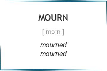 mourn 3 формы глагола