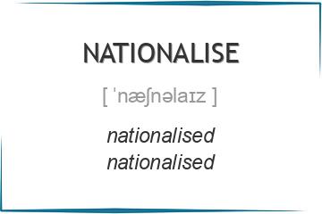nationalise 3 формы глагола