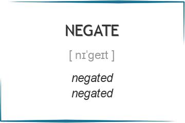 negate 3 формы глагола