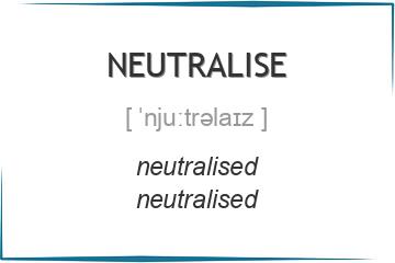 neutralise 3 формы глагола