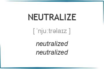 neutralize 3 формы глагола