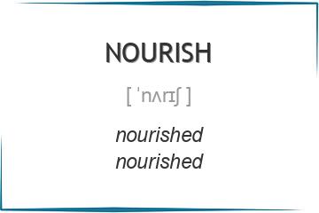 nourish 3 формы глагола