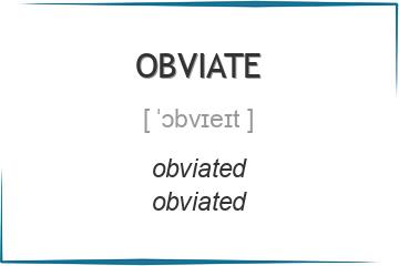 obviate 3 формы глагола