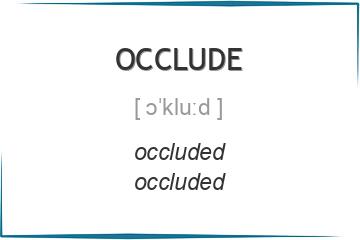 occlude 3 формы глагола