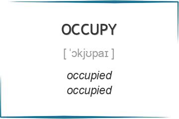 occupy 3 формы глагола