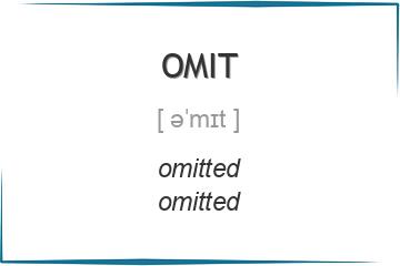 omit 3 формы глагола