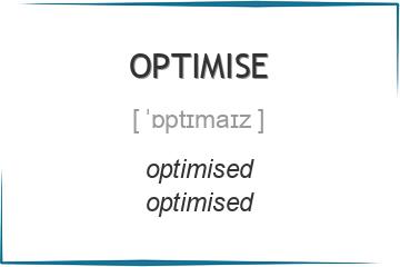 optimise 3 формы глагола