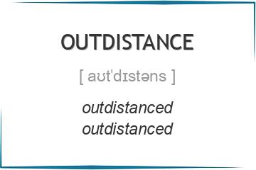 outdistance 3 формы глагола