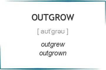 outgrow 3 формы глагола