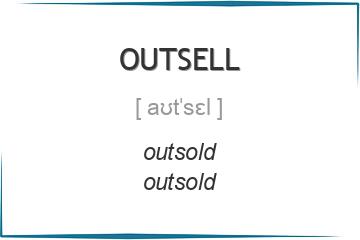 outsell 3 формы глагола