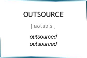 outsource 3 формы глагола