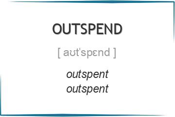 outspend 3 формы глагола