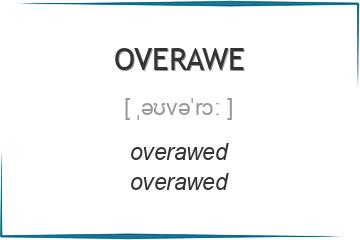 overawe 3 формы глагола