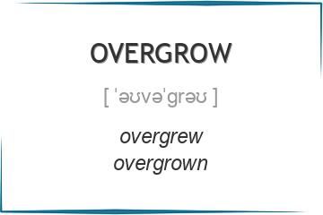 overgrow 3 формы глагола