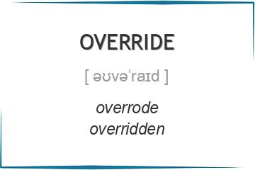 override 3 формы глагола