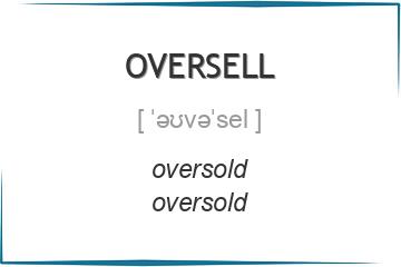 oversell 3 формы глагола