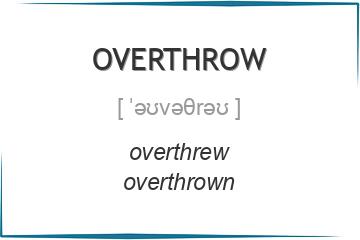 overthrow 3 формы глагола