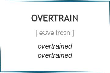 overtrain 3 формы глагола