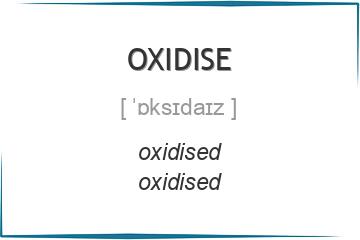 oxidise 3 формы глагола