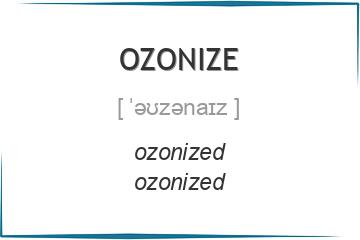 ozonize 3 формы глагола