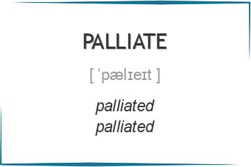 palliate 3 формы глагола