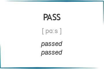 pass 3 формы глагола