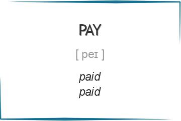 pay 3 формы глагола