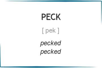 peck 3 формы глагола