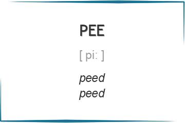pee 3 формы глагола