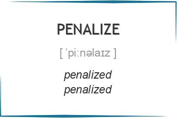 penalize 3 формы глагола