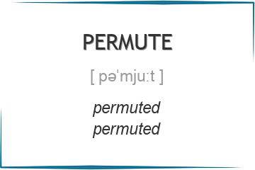 permute 3 формы глагола