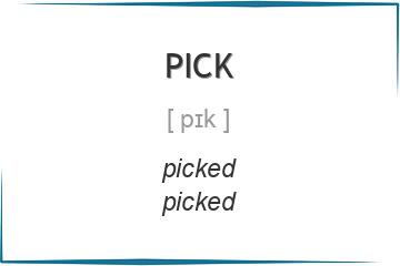 pick 3 формы глагола
