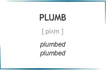 plumb 3 формы глагола