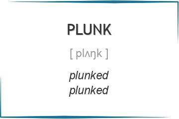 plunk 3 формы глагола