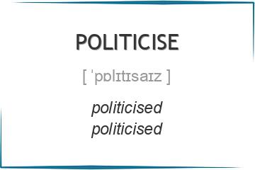 politicise 3 формы глагола