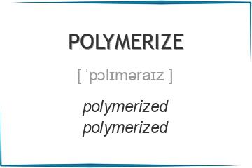 polymerize 3 формы глагола