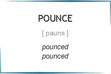 pounce 3 формы глагола